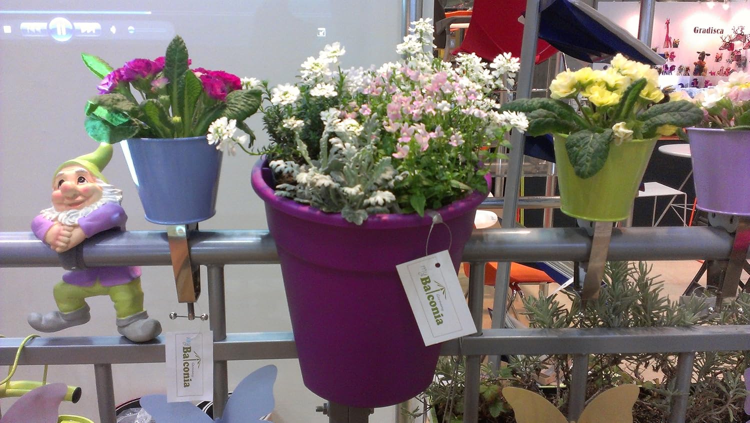 My Balconia Collection Living Import Goods Potpourri Flower, Lilac, Veranda Supplies, Gardening, Hobby, Artwork, Decorative Pot, Garden Goods for Enjoying the Veranda, Gardening, Colorful
