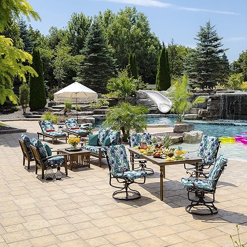 Miniatura 5 de Arden Selections Cojín para silla de comedor al aire libre, 20 x 20 pulgadas, Salome Tropical