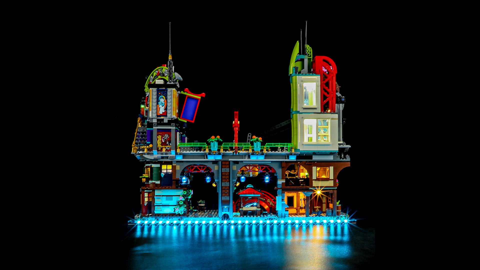 YEABRICKS Kit Luci LED Per Set 71837 Ninjago City Laboratori - Illumina Il Tuo Modello NINJAGO (Solo Luci, Escluso Set Mattoncini) - 6