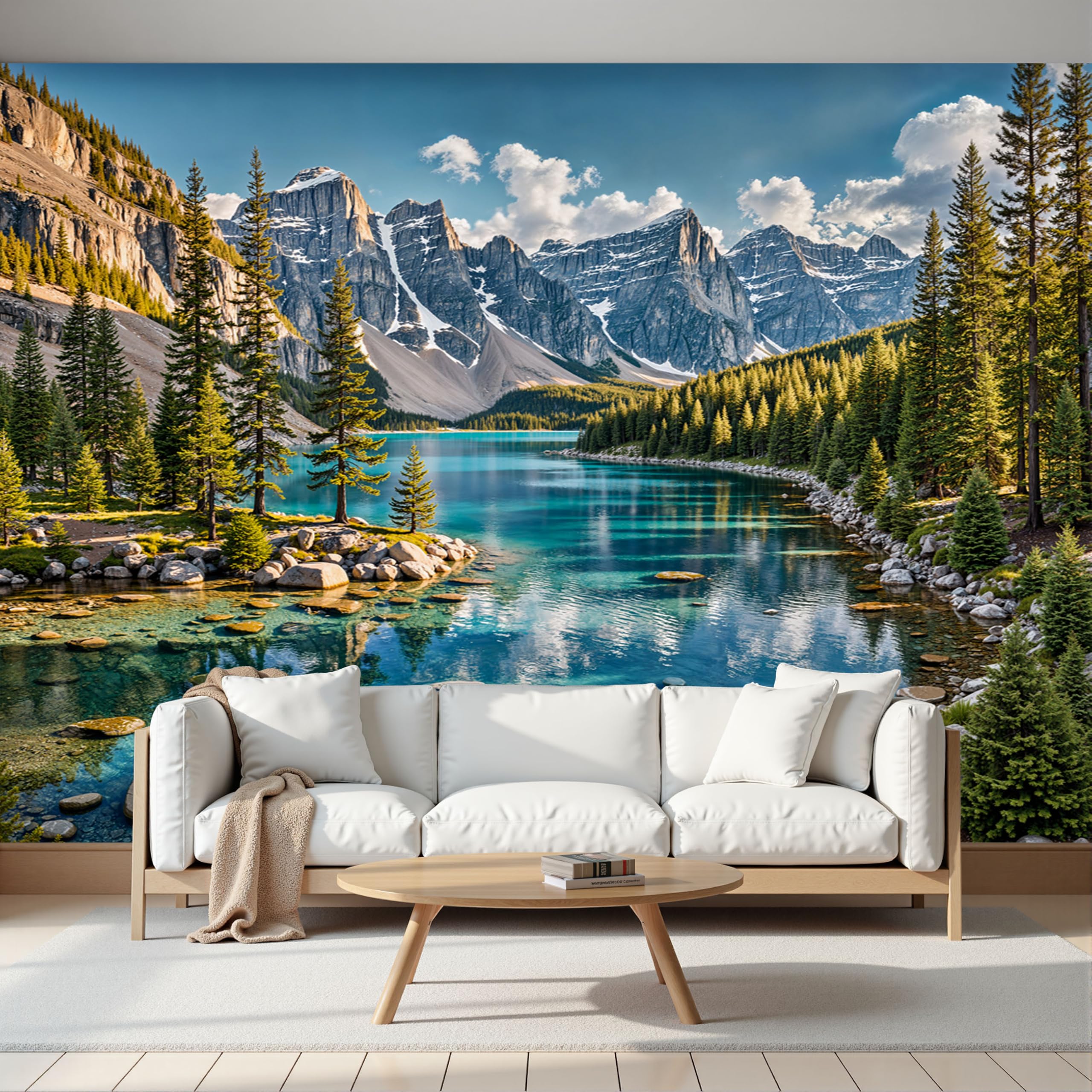 Papier peint panoramique nature pour créer une chambre parentale zen