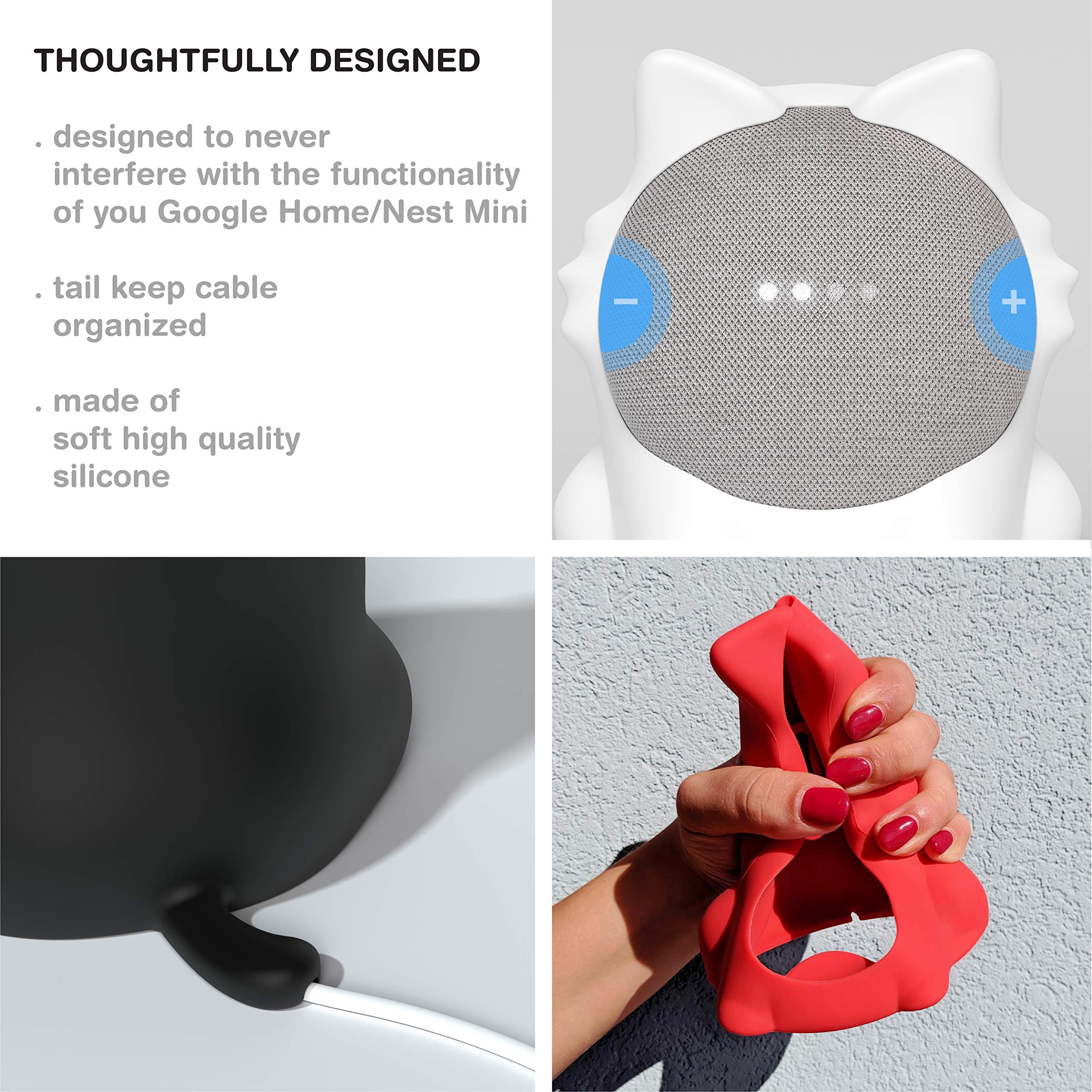 Amazon | Odd-on Caat – 愛らしい猫スタンド Google Home Mini(第1世代