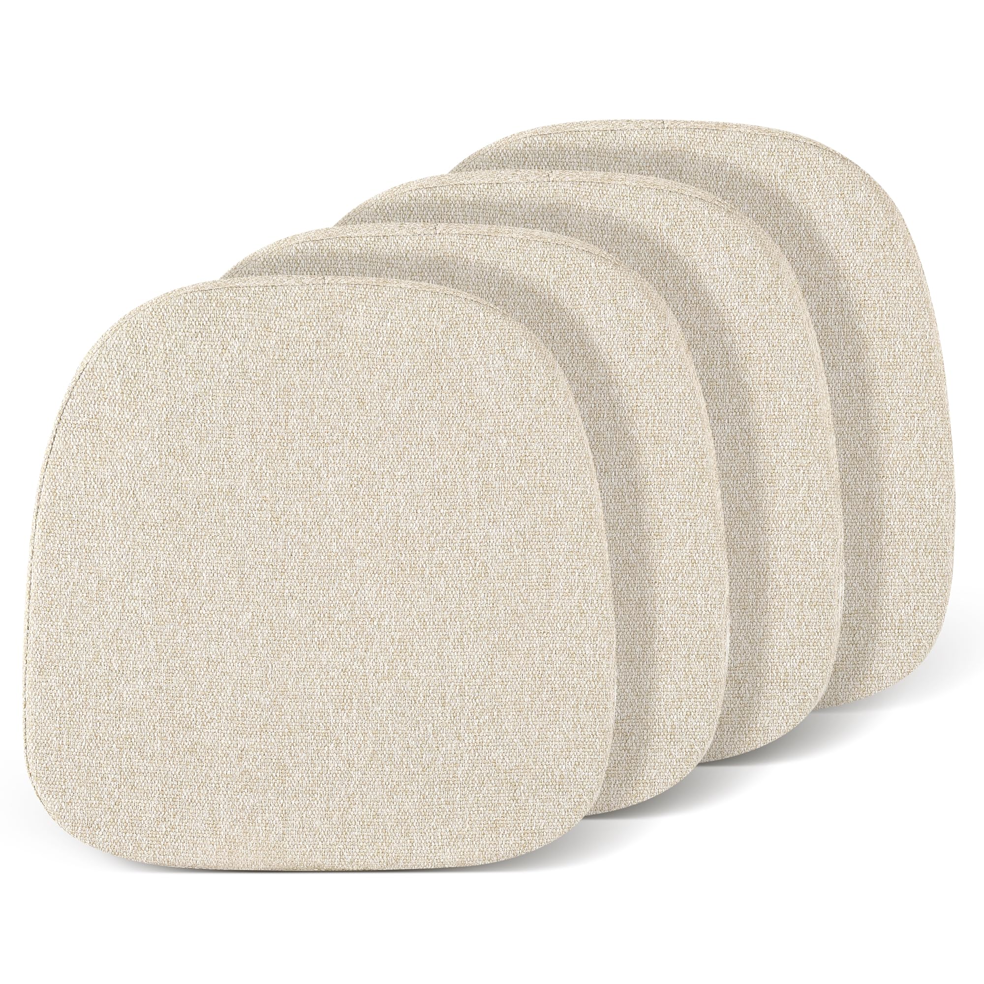 Lot De 2 Coussins Pour Chaises Tolix En Métal - 36x36cm, Liens De Fixation, Couleur Beige Clair - Confort Terrasse/salle à Manger - 10