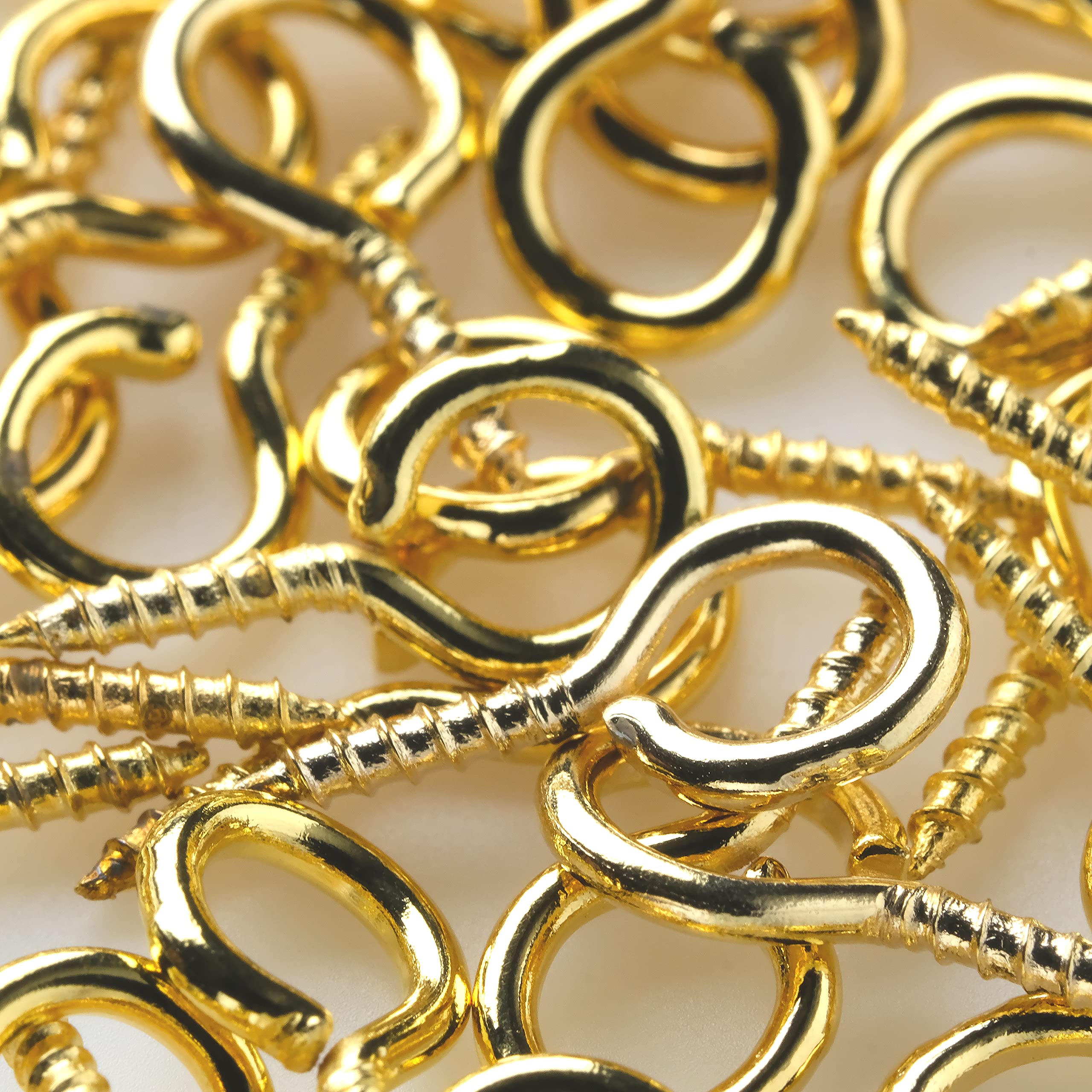 Amazon | HARU雑貨 ヒートン 13mm 約50個 金 ネジ フック ゴールド