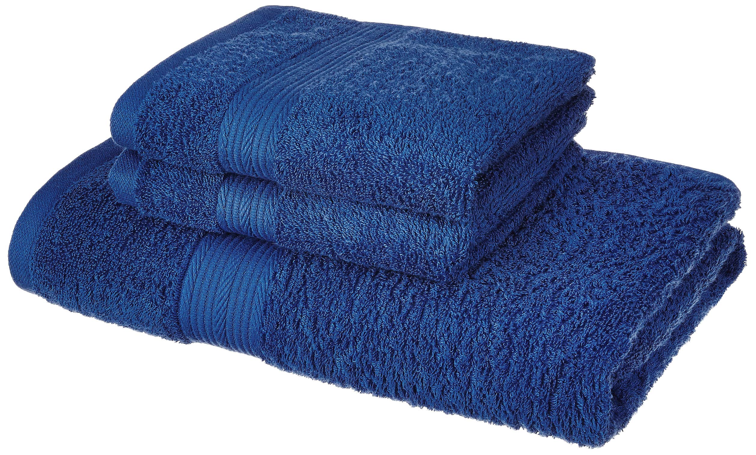 Amazon Brand - Solimo 100% Cotton 3 Piece Towel Set, 500 GSM (Iris Blue)| TC - 50 (B07JG6QVD9) Amazon Price History, Amazon Price Tracker