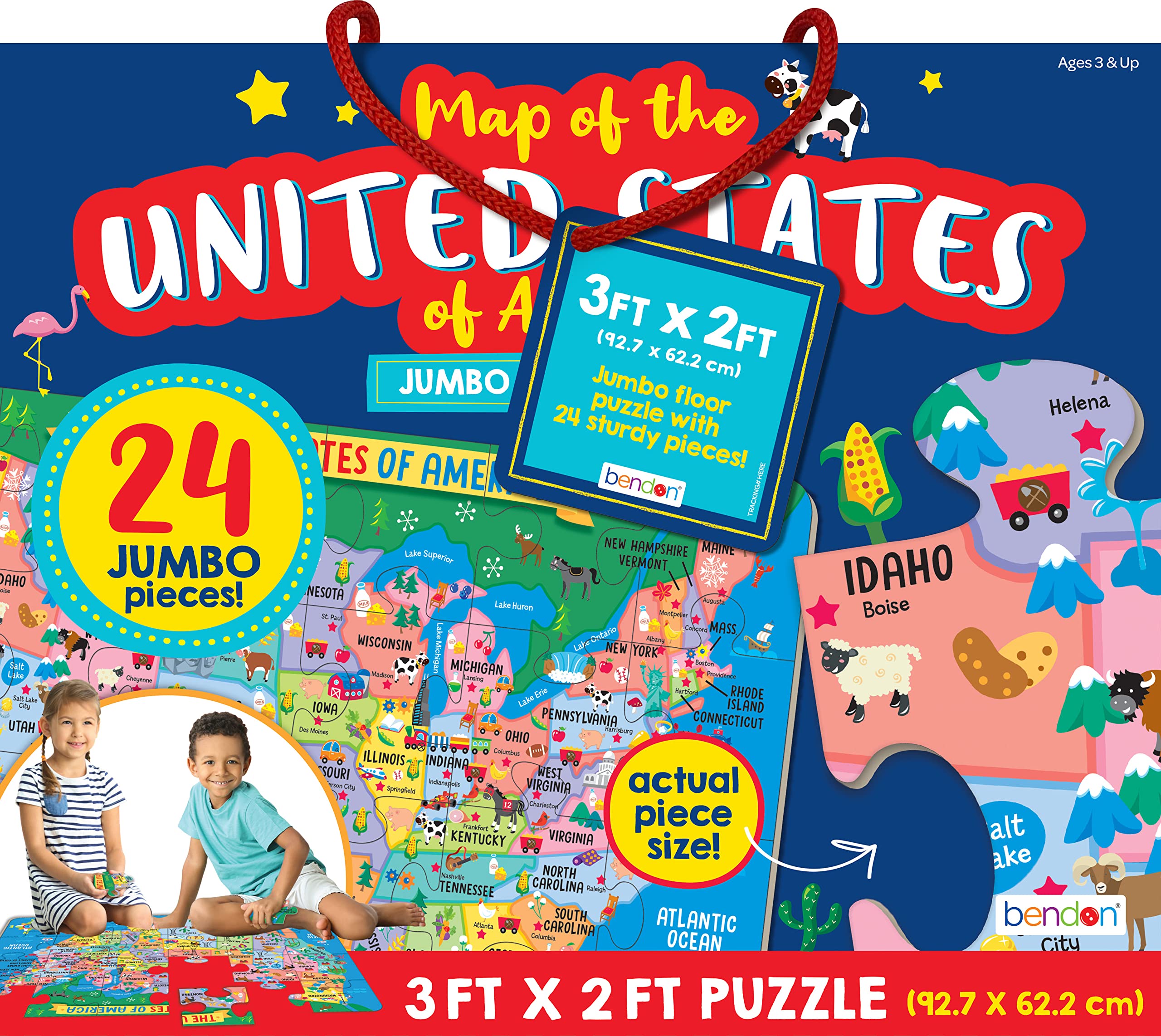 Buy Bendon United States of America Jumbo Jigsaw Floor Puzzle (24 pcs