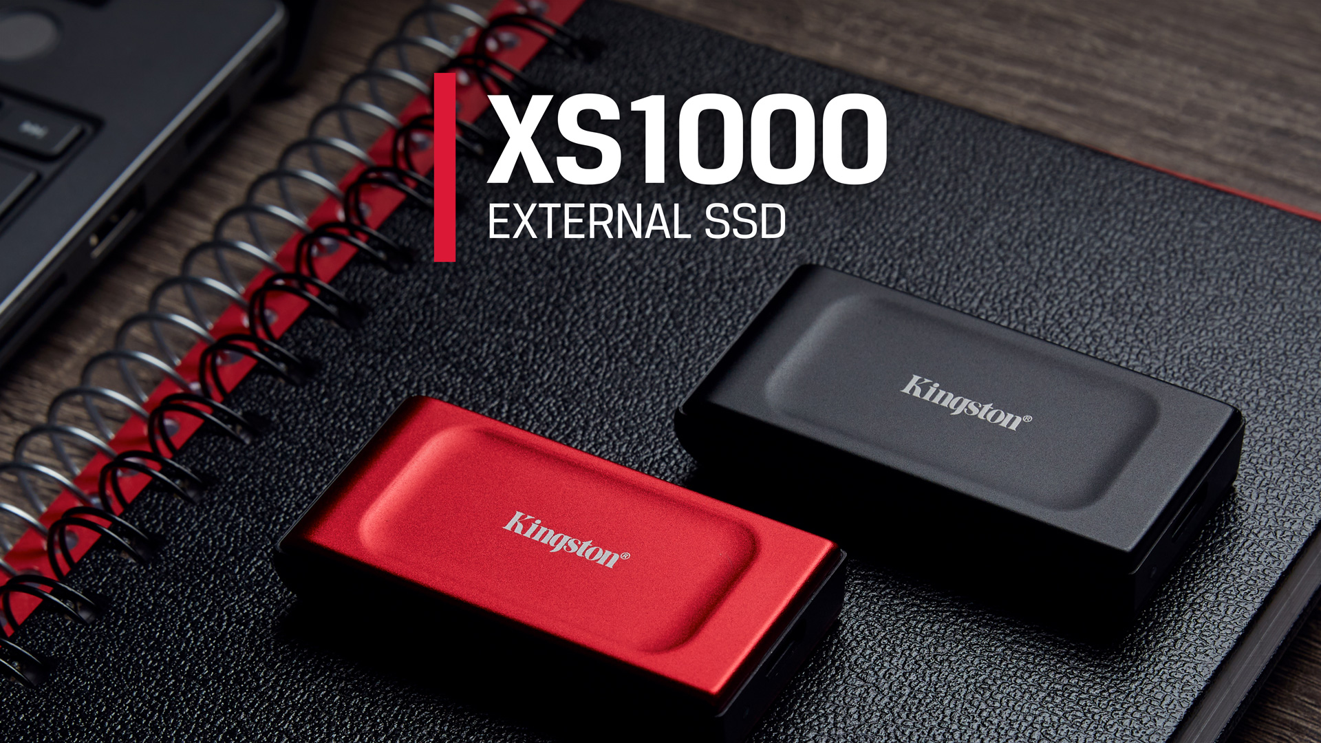 Kingston XS1000 Red 1TB USB 3.2 Gen 2 Type-C USB-A Adaptörlü 1000