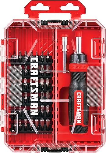 Miniatura 2 de CRAFTSMAN Destornillador de trinquete 44 piezas CMHT68017 rojo