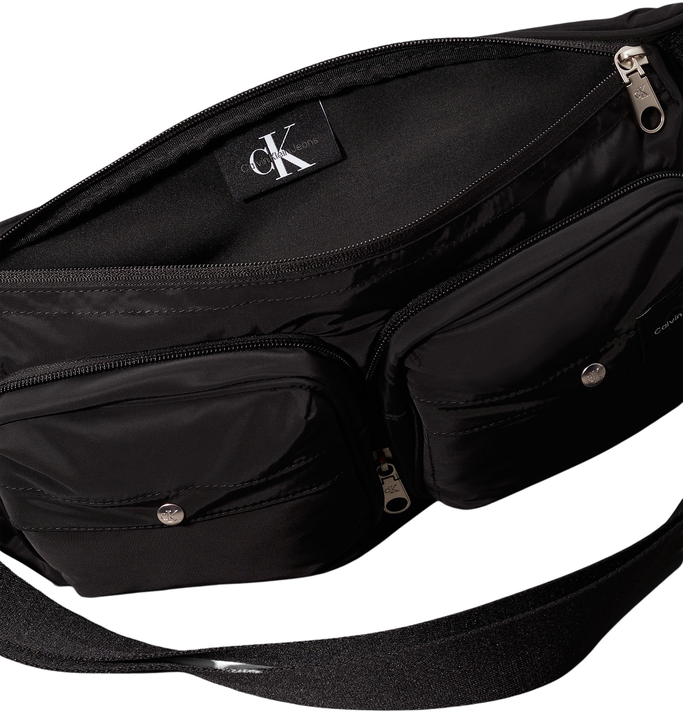 Calvin Klein Uomo Borsa a Tracolla Packable Messenger Sling 2-in-1 Ripiegabile