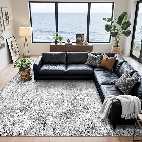 Miniatura 36 de Art&Tuft Alfombra Lavable, Alfombras de Área Abstractas con Respaldo Antideslizante, Alfombras Resistente a Manchas para Sala de Estar, Alfombra