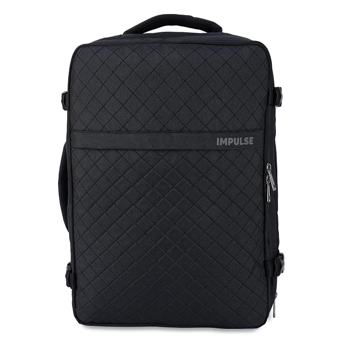 Impulse Vissionvault 30L Unisex Water Resistant Travel Laptop Backpack with USB Charging Port/Office Bag/School Bag/College Bag/Business Bag Fits Up to 16 Inch Laptop with 1 Year Warranty (Black)