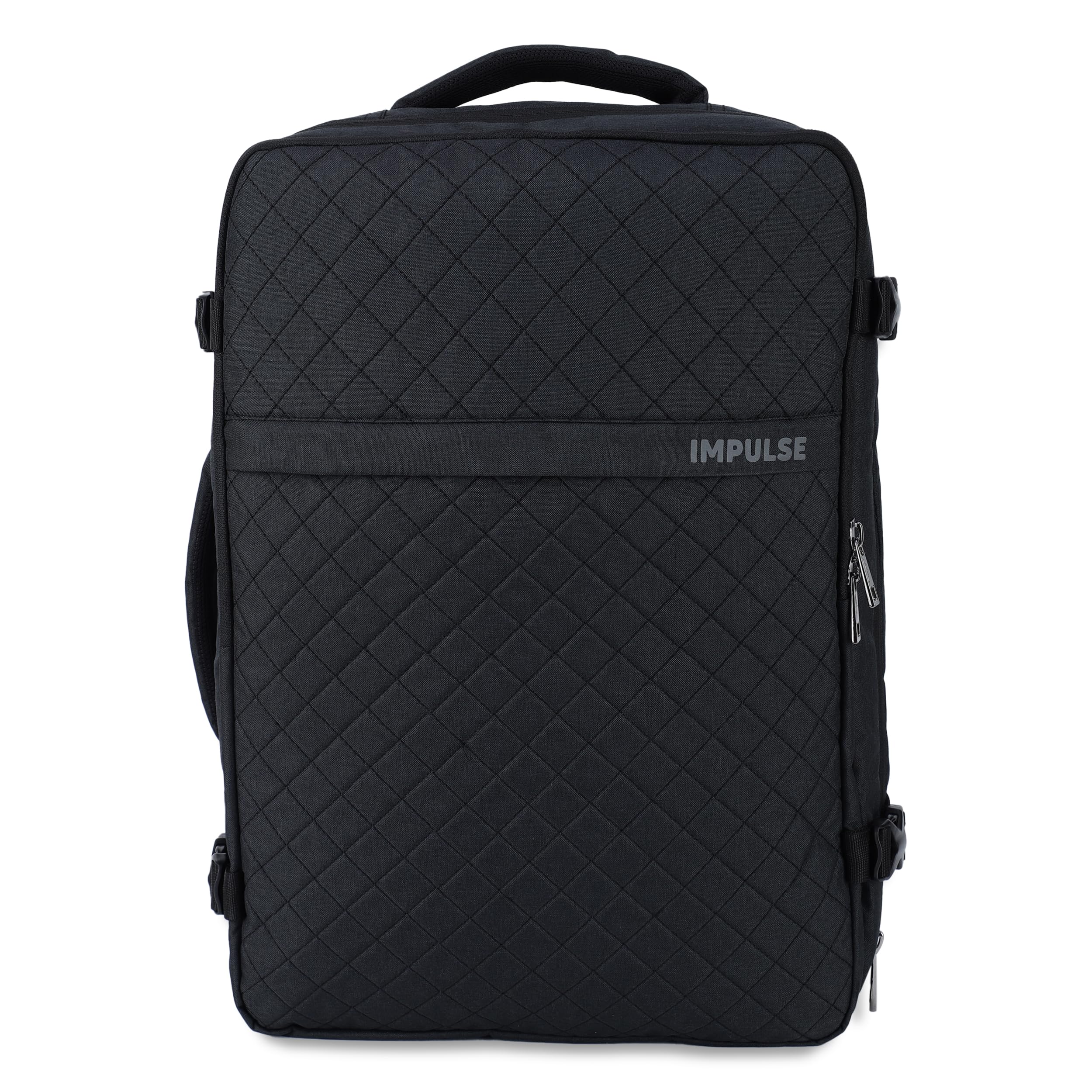 Impulse Vissionvault 30L Unisex Water Resistant Travel Laptop Backpack with USB Charging Port/Office Bag/School Bag/College Bag/Business Bag Fits Up to 16 Inch Laptop with 1 Year Warranty (Black)