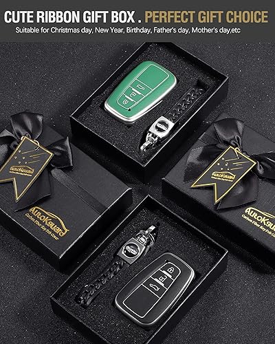 Miniatura 7 de Funda para llavero Toyota, TPU Smart Car Key Cover para Camry, Rav4, Highlander, Prius, C-HR, Corolla, funda de llavero remoto para entrada sin