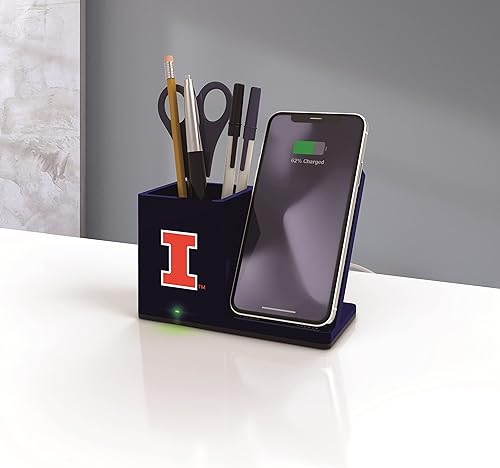 Miniatura 131 de SOAR NCAA - Soporte de carga inalámbrico unisex para teléfono celular y organizador de escritorio