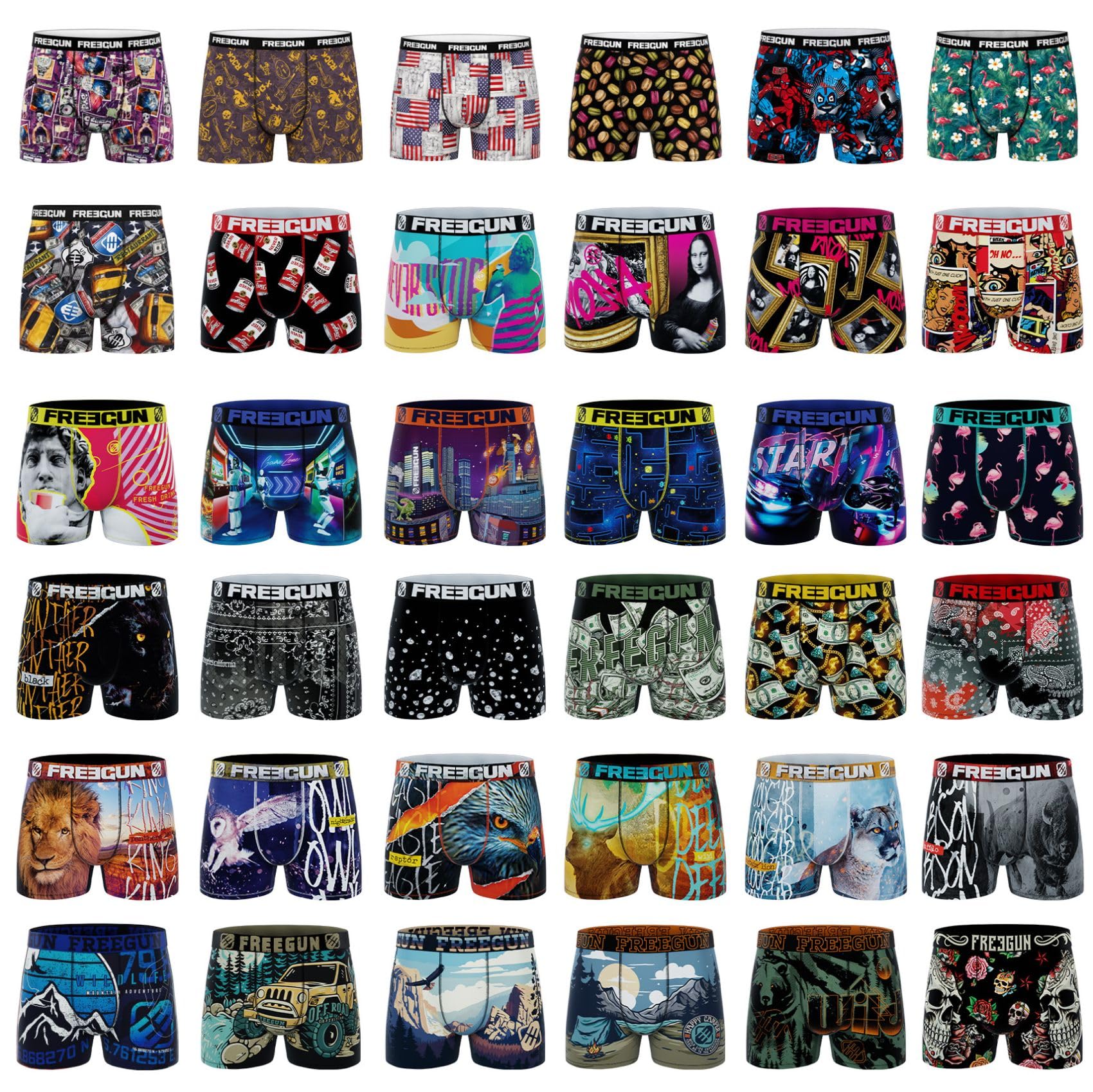 Pack Sorpresa Calzoncillos Hombre Boxer (Lote de 12), Modelo Seleccionado al Azar