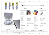 1aTTack.de CAT 7 Kabel LAN 1m 10Gbps S/FTP (10 szt. Pomarańczowy) | 1m 2m 3m 5m 7,5m 10m 15m 20m 25m 30m, szybki RJ45, e