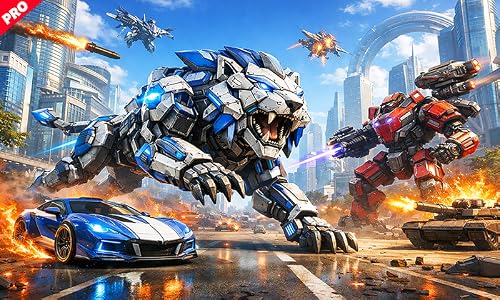 Snow Lion Blizzard Robot Game: Robot Mech Battle Transformation War (PRO) – vue 9