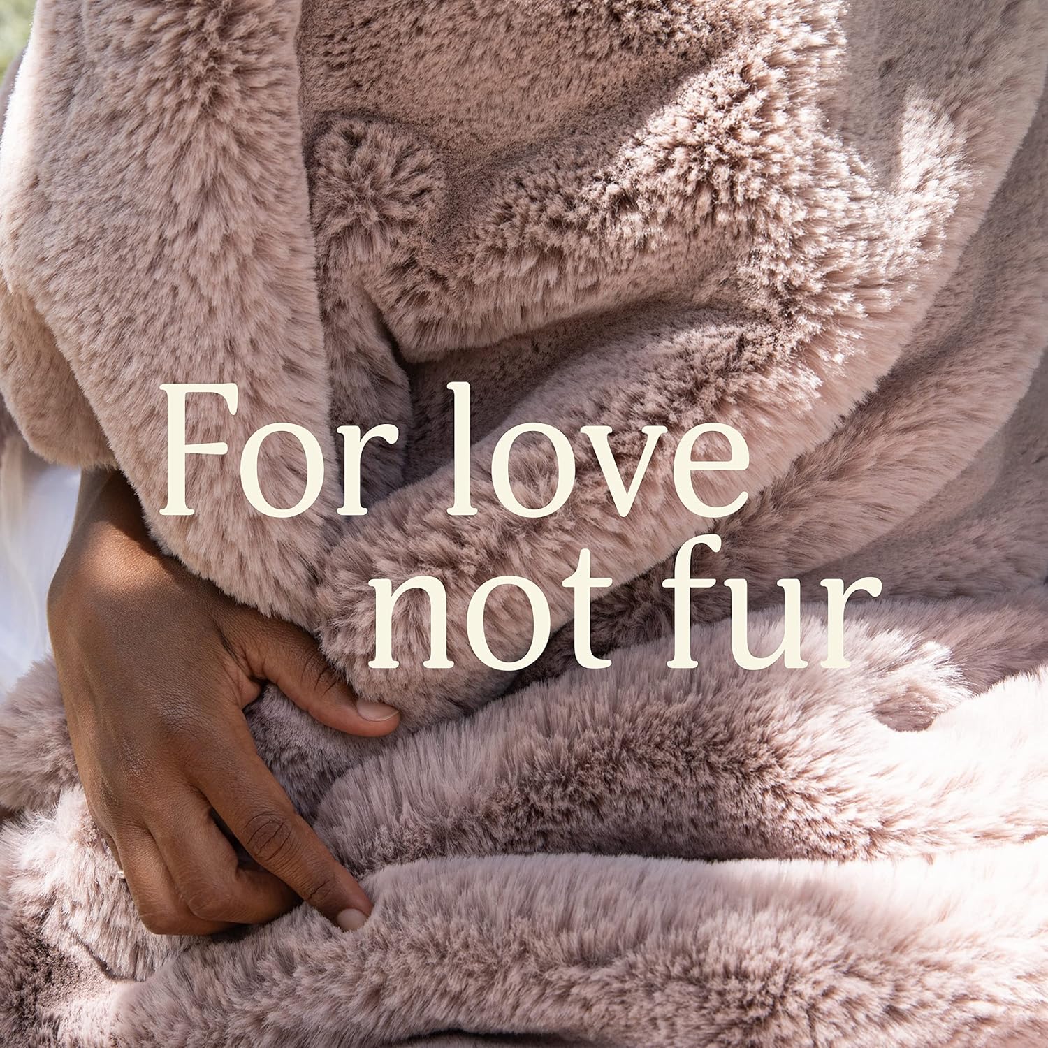 UnHide Marshmallow - Faux Fur Blanket - Heavy Weight, Extra Soft Blanket - Made from Recycled Materials - Machine Washable - Medium (60" x 80") - Rosy Baby - Image 4