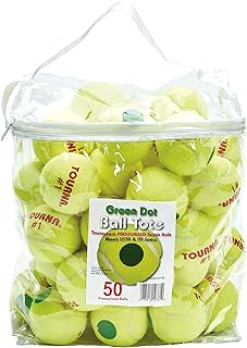 Tourna Pressurized Green Dot Tennis Balls 50 Ball Tote Bag Green Dot Tennis Balls Pressurized