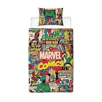 Character World Disney Official Marvel Avenger Single Duvet Cover