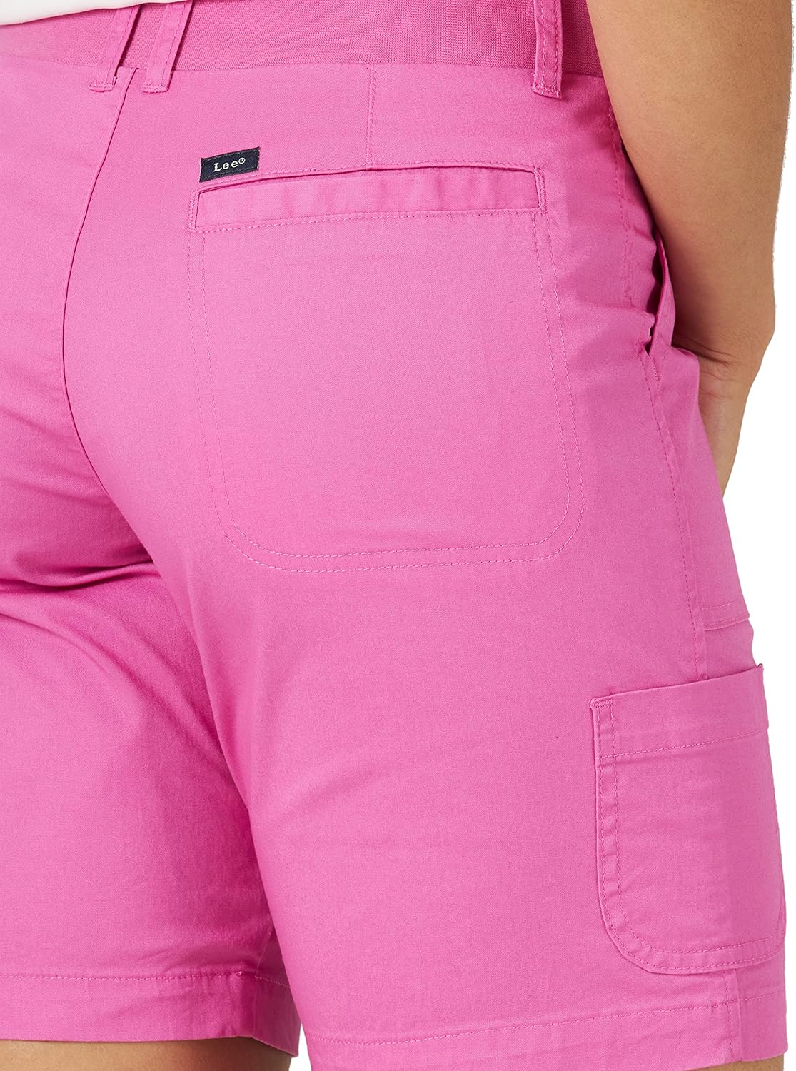 Lee Womens Flex-to-go Mid-Rise Cargo Bermuda ShortBermuda Shorts - Image 5