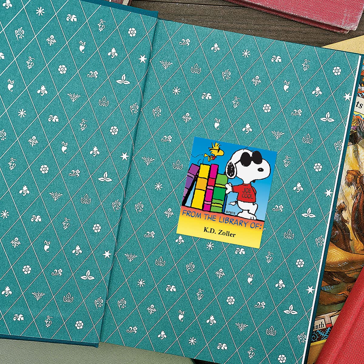 Amazon.com: Peanuts Snoopy Personalized Bookplates - Set of 144, 4