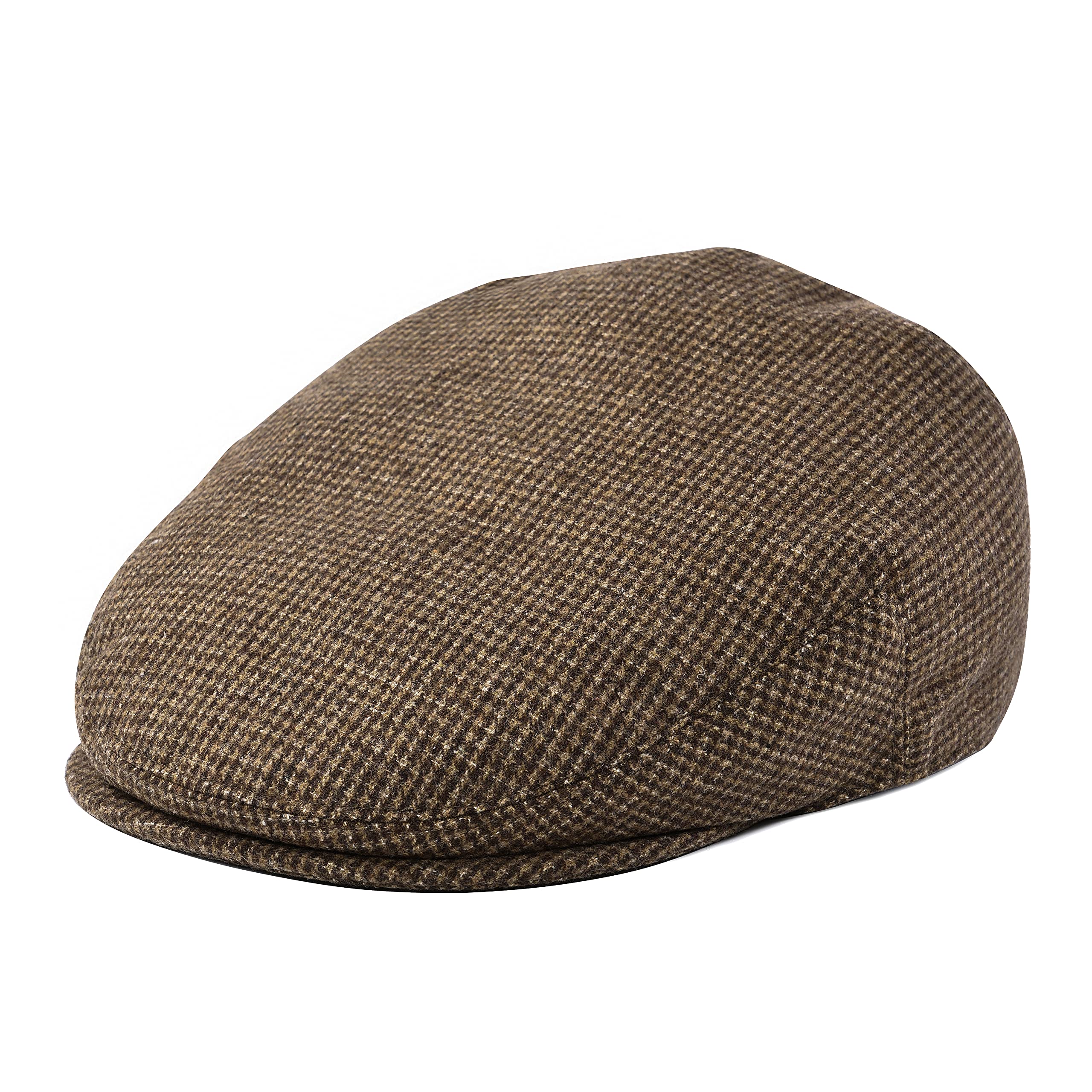 Men's Wool Tweed Newsboy Ivy Cap Gatsby Golf Flat Hat