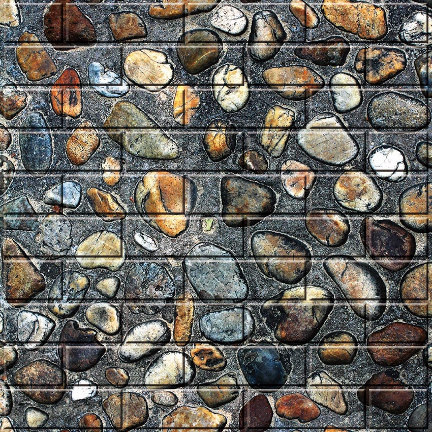 JAAMSO ROYALS 3D Stone Brick PE-Foam Wallpaper | Self Adhesive | Peel and Stick | Easy to Paste | Waterproof | 3D Wall Panel (70 CM x 77 CM, Stone Brick, QTY1) (B08RHFFDFV) Amazon Price History, Amazon Price Tracker