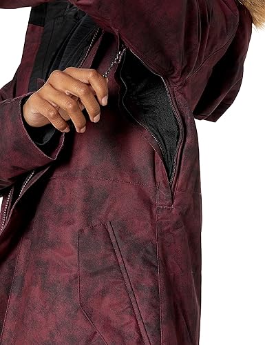 Miniatura 4 de Volcom Fawn - Chaqueta con capucha para mujer con aislamiento para snowboard y esquí, Violeta (Violet Ice)