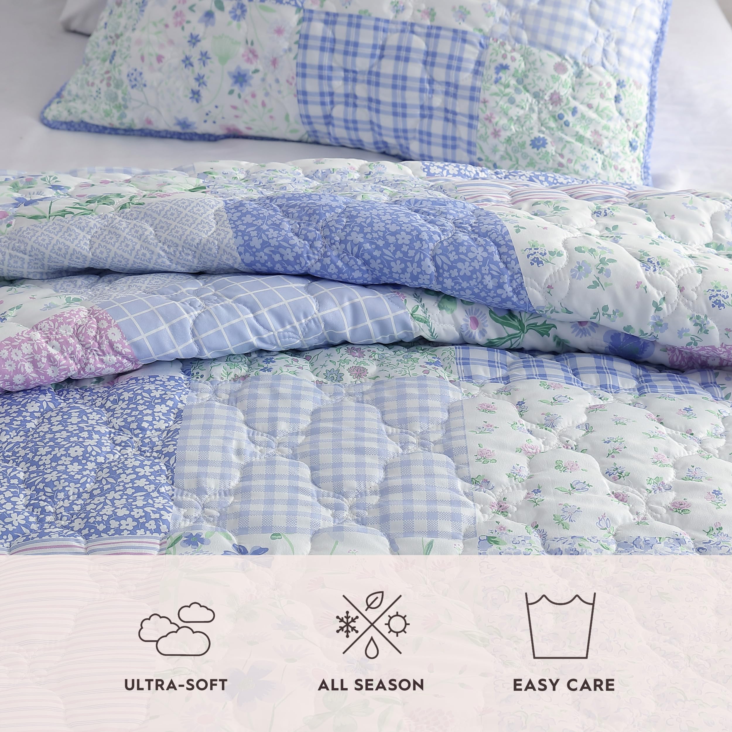 Laura Ashley Set Di Lenzuola Per Bambini - Fiocchi Adorati Rosa, Morbido Microfibra, Doppia Piazza - 4