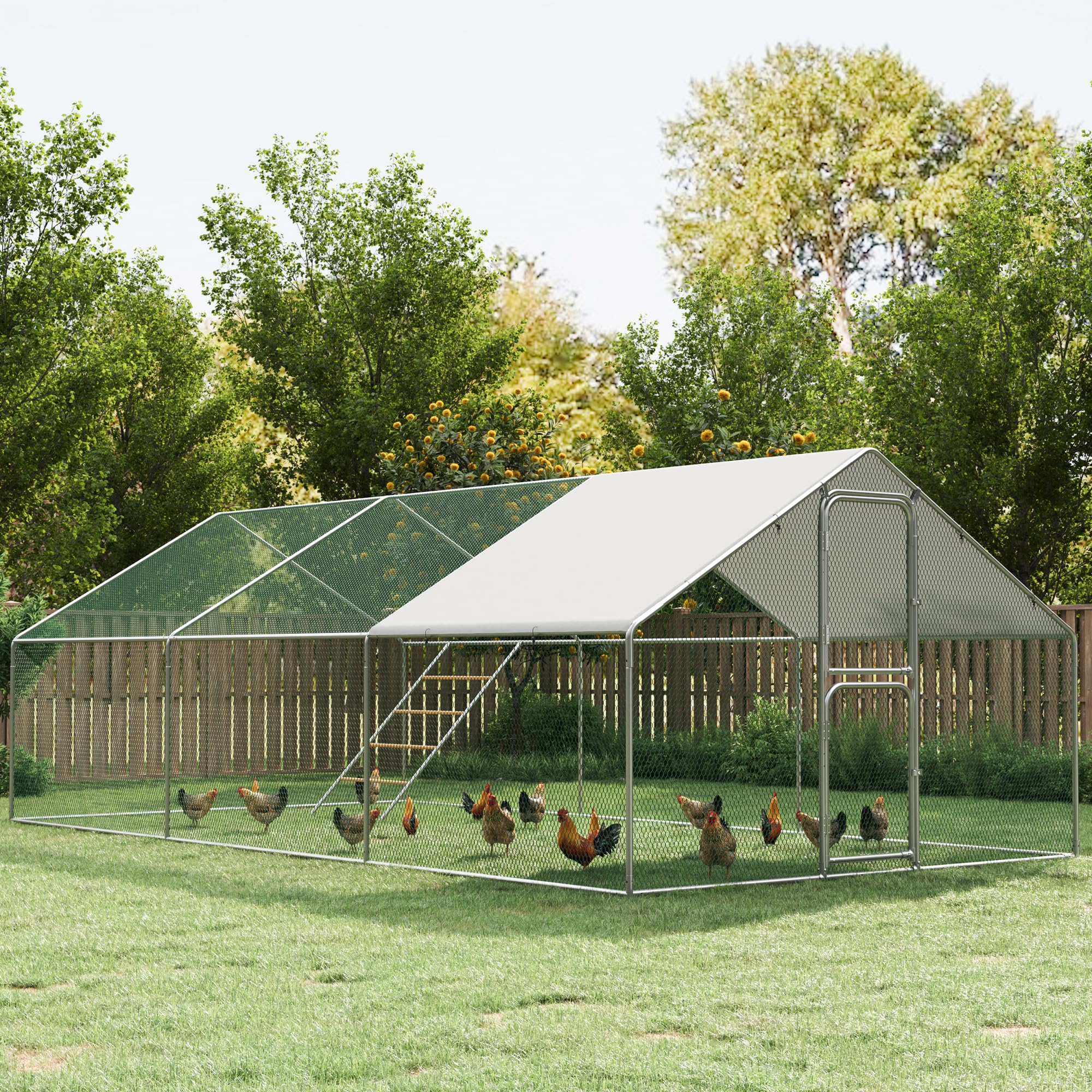 Amopatio Walk-in Chicken Coop 10x20