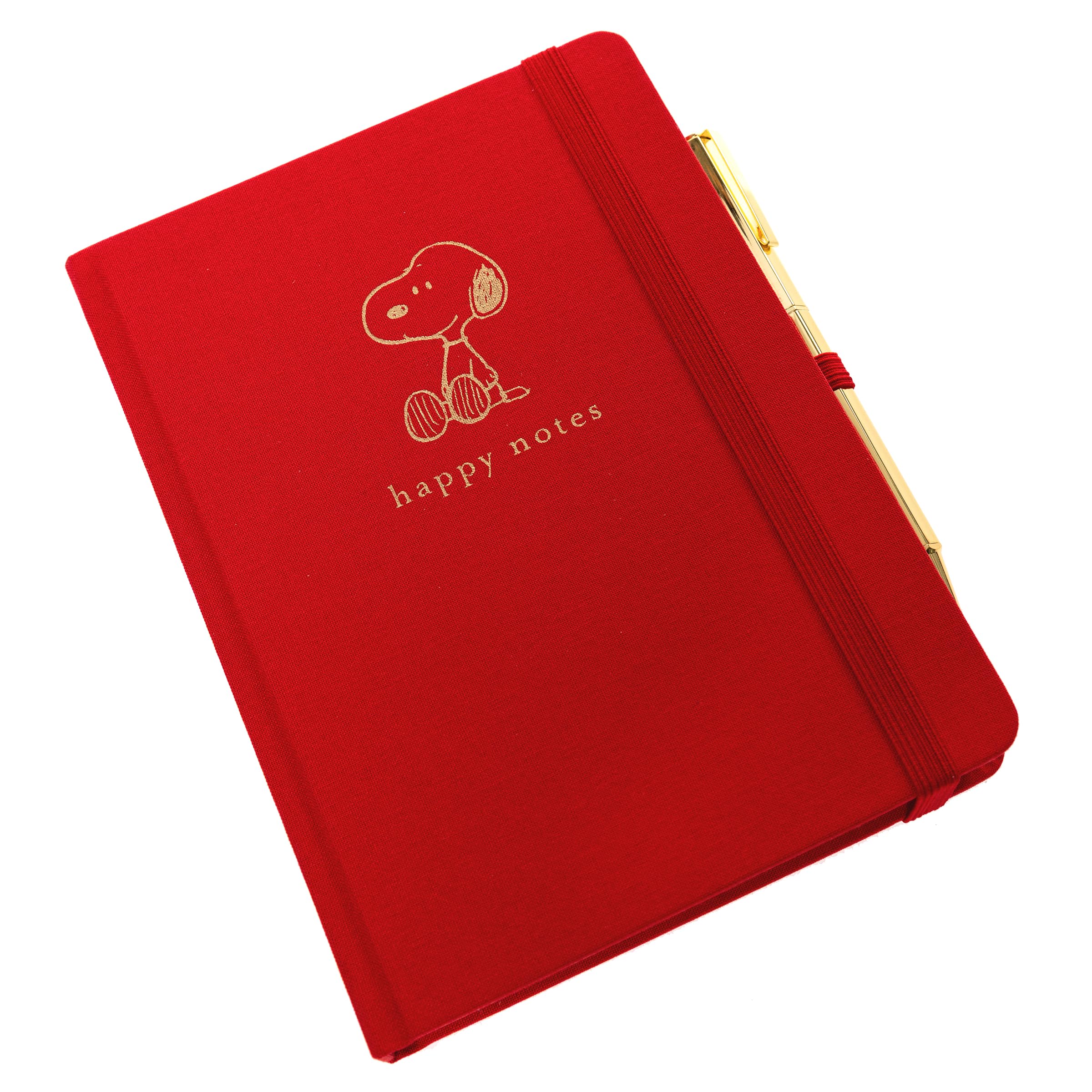 Graphique Luxe Collection Snoopy liniertes Tagebuch mit Stift, Hardcover-Tagebuch, Notizbuch zum Schreiben, Goldfolienprägung, 160 Seiten, 15,2 x 20,3 cm