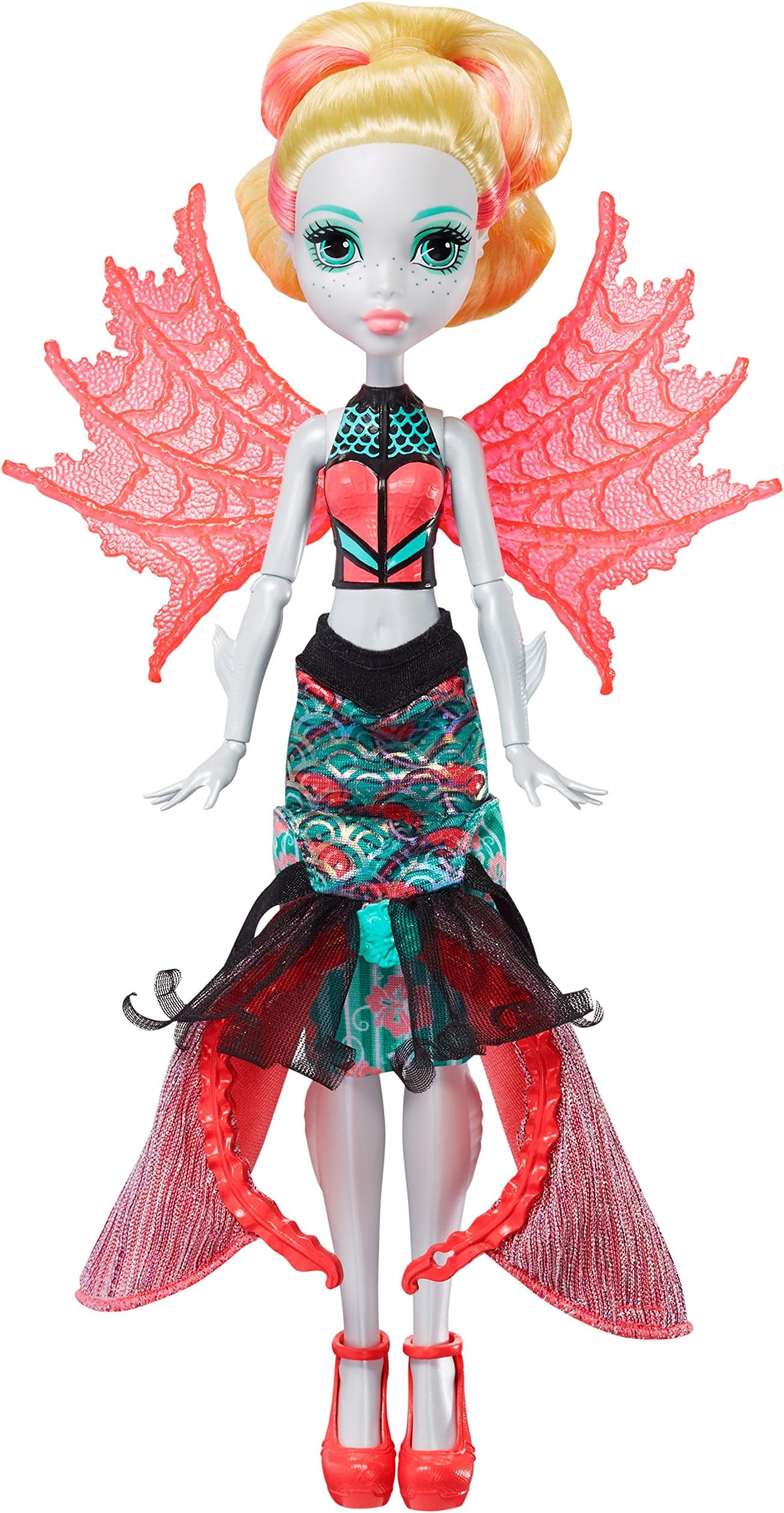 Monster High FKP48 Ghoul to Mermaid Lagoona Blue Transformation Doll