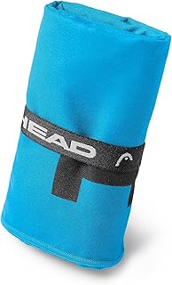 Head Active - Serviette de Bain Grande Taille 180x90, Serviette de Plage et Douche avec Elastique, Serviette Microfibre Absorbante et Légère, Serviette Sport Séchage Rapide, Serviettes de Bain Voyage