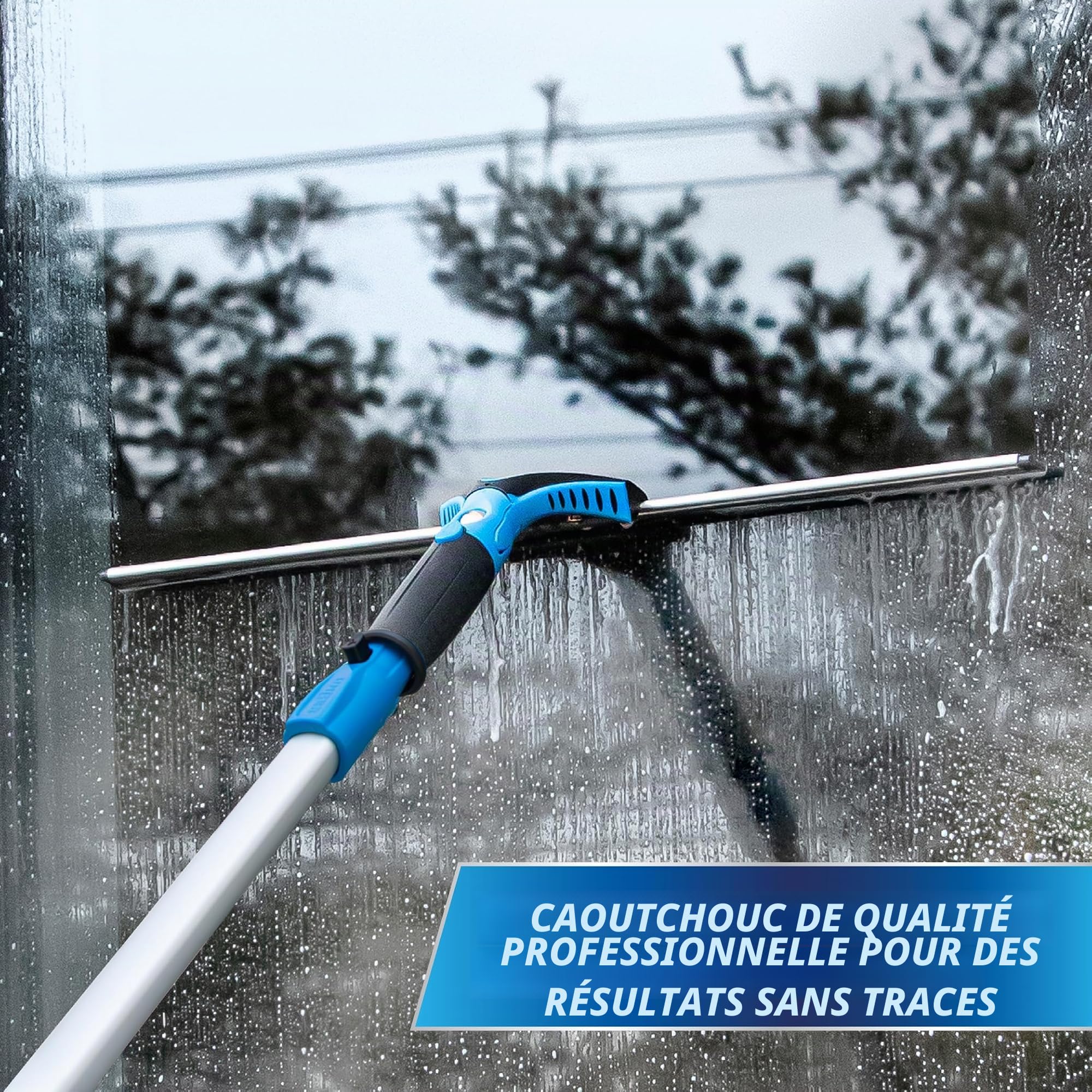 Unger 975510Unger Professional Swivel Squeegee with Grip 18" Blue and Black