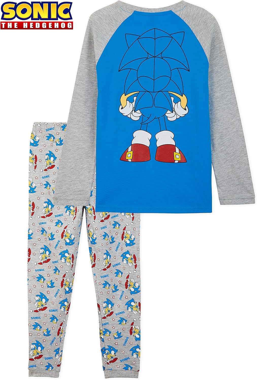 Sonic The Hedgehog Pajamas Set for Boys Knuckles Shadow Tails Cozy Soft Long Sleeve PJs Loungewear Gaming Gifts for Boys - Image 7