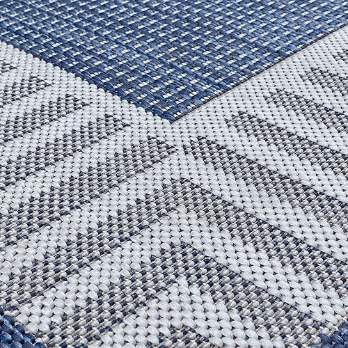 Miniatura 8 de Alfombra para interiores y exteriores, resistente al agua y a la decoloración, de 4 x 6 pies, para patio, terraza, porche, entrada, alfombra de área