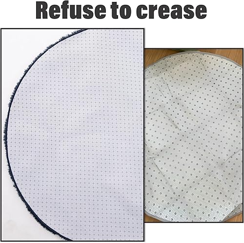 Miniatura 8 de Alfombra cuadrada azul marino  Alfombra cuadrada pequeña esponjosa de 3 x 5 pies para dormitorio  Alfombra peluda lavable  Bonita decoración de