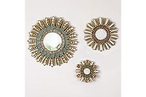 Peruvian Sunburst Mirror Set of 3