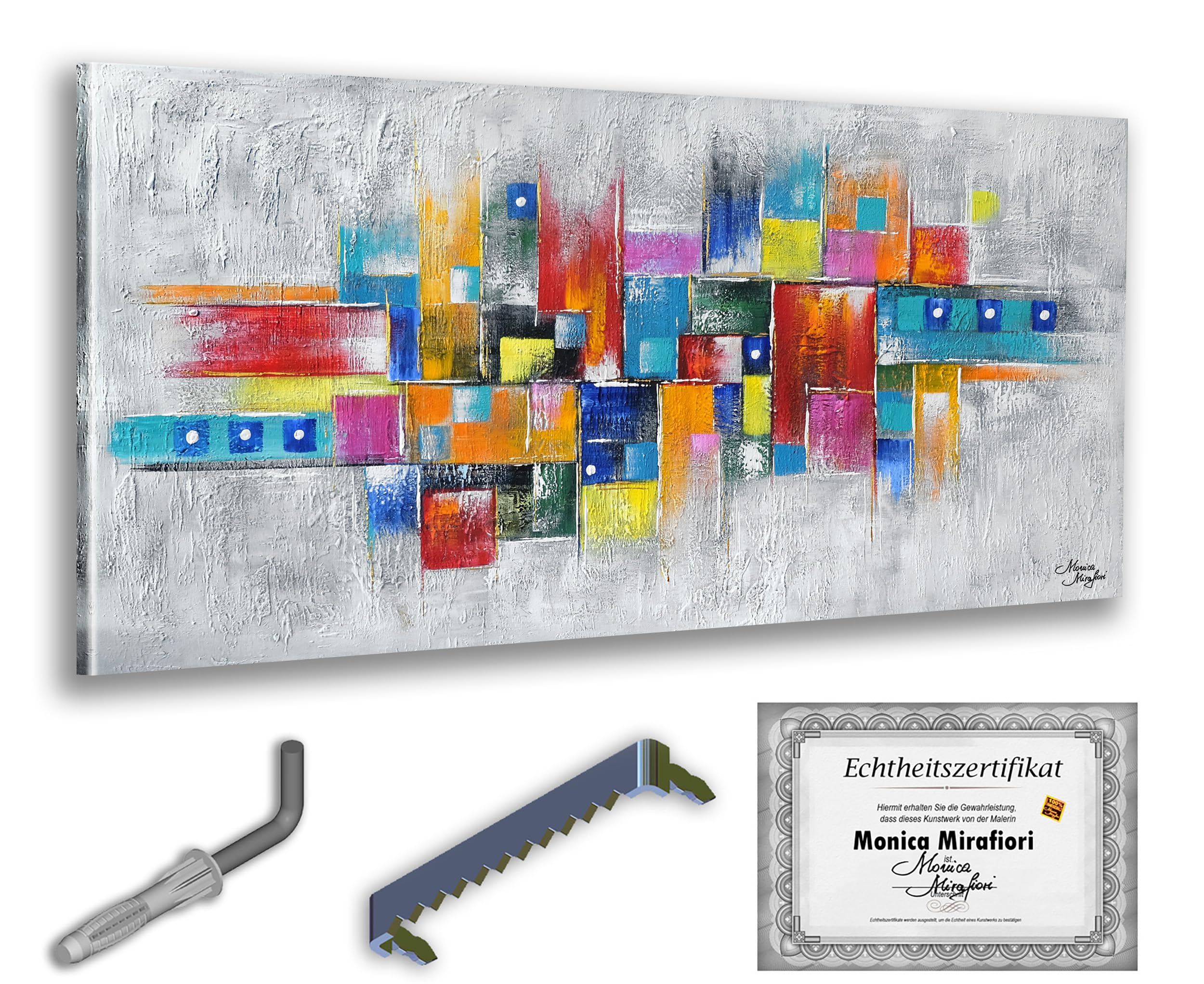 Monica Mirafiori I 100% HANDGEMALT I Gemälde ... in my mind 120x60cm | Gemälde Handgemalt | Acrylgemälde | Sehr Großes Acrylbild I Moderne Kunst I Kunstbilder