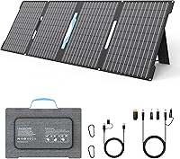 Vista 1 de 60W Portable Solar Panels Chargers with USB-C, USB-A and DC Outputs Foldable IP67 Waterproof Solar Panel for Camping,Power Emergency for Small Power