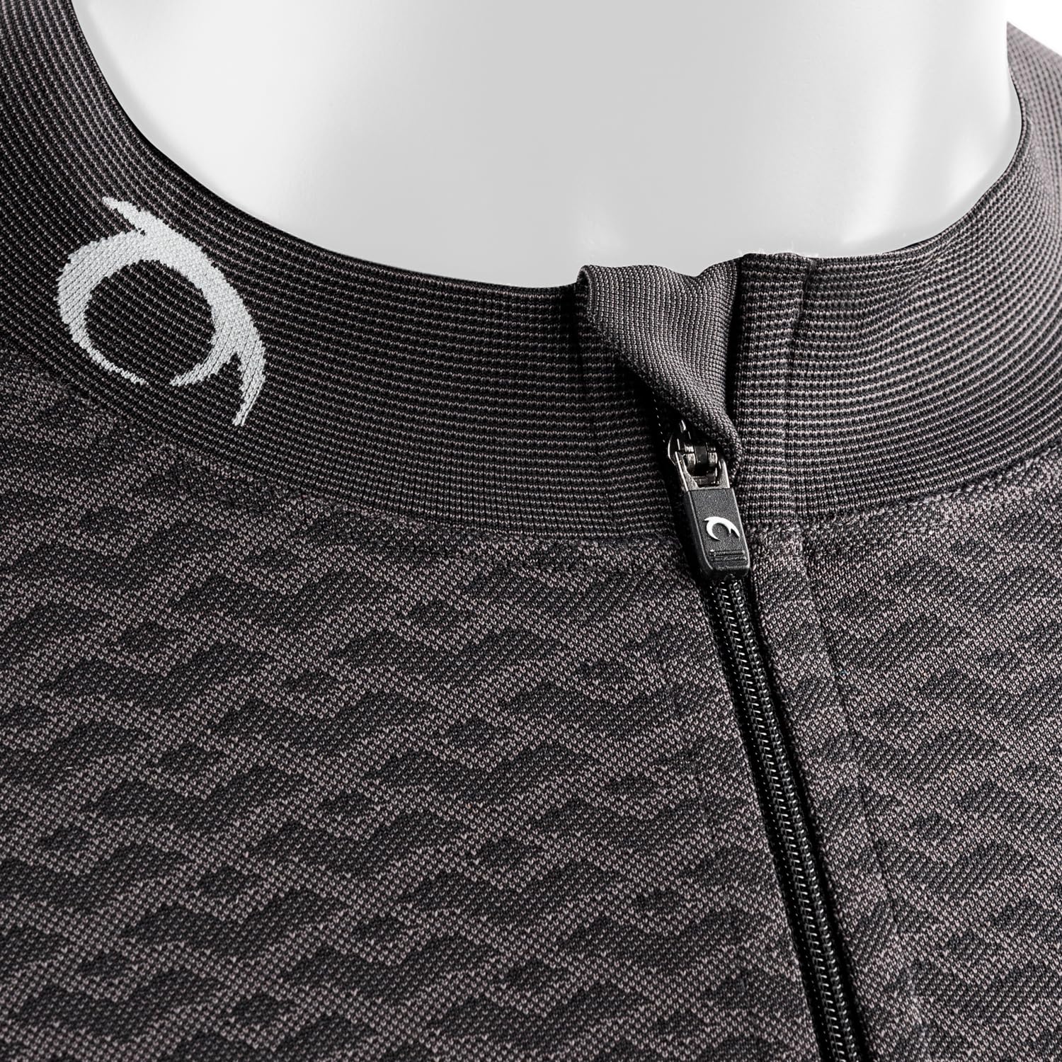 Lurbel Volcano Long Sleeves Zip Caliente Camiseta Térmica con Cremallera Unisex Técnica Y Muy Transpirable (L - Marengo)