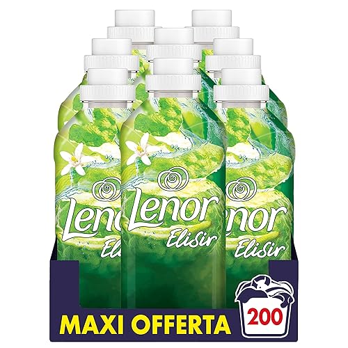 Immagine del prodotto Lenor Elisir Ammorbidente Lavatrice Concentrato, 200 Lavaggi (8X25), Sogno Di Calabria, Freschezza Di Lunga Durata E Morbidezza Di Origine Vegetale, Lenzuola Profumate
