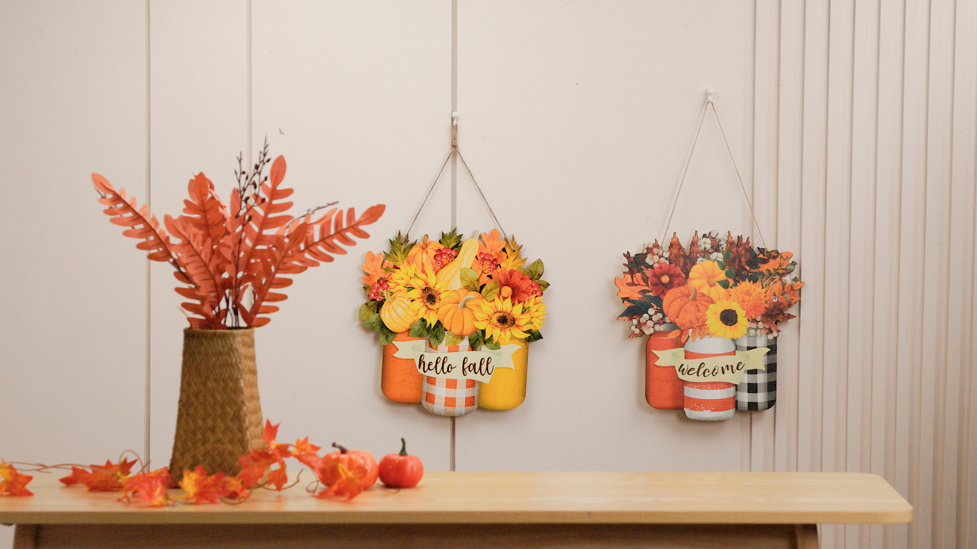 Amazon.com: Spiareal Flower Welcome Sign Spring Front Door Decor