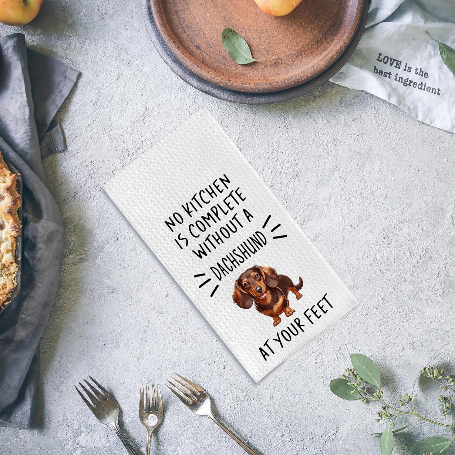 Dachshund Kitchen Hand Towels - Dachshund Wiener Dog Gifts for Women, Weiner Dog Decor, Dachshund Dish Tea Towels 16 X 24 Inches - Image 4