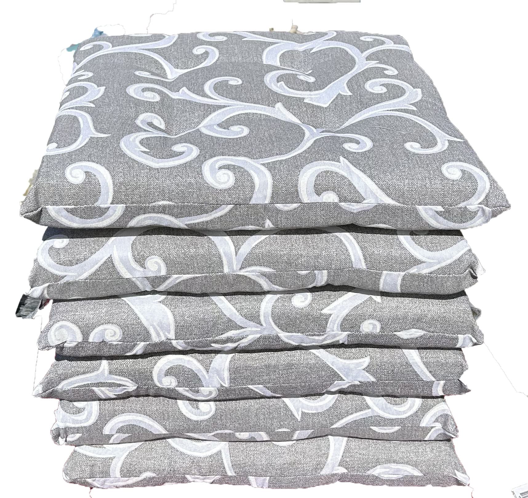 Cuscini Sedia Trapuntati - Confezione 6 Pezzi Con Laccetti AMA - Foto 3