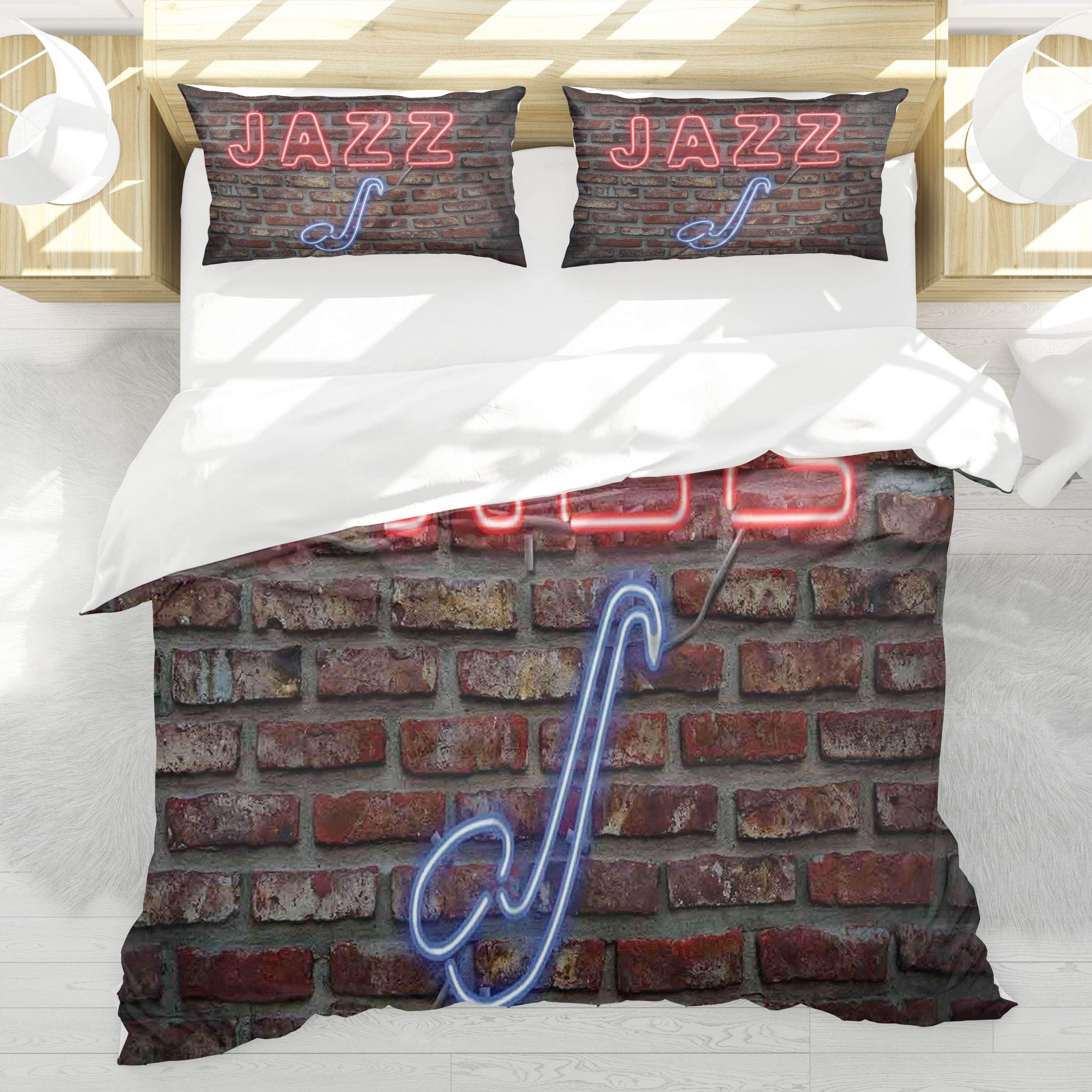 Housse de couette saxophone de qualité supérieure parure de lit BEDNRY
