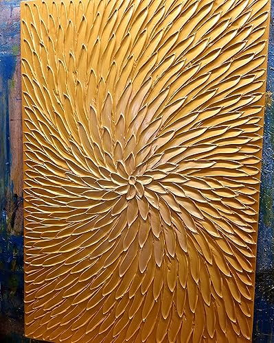 Vista 36 de YaSheng Art - Pintura al óleo pintada a mano sobre lienzo con flores blancas, pintura moderna para decoración interior del hogar, imagen de arte