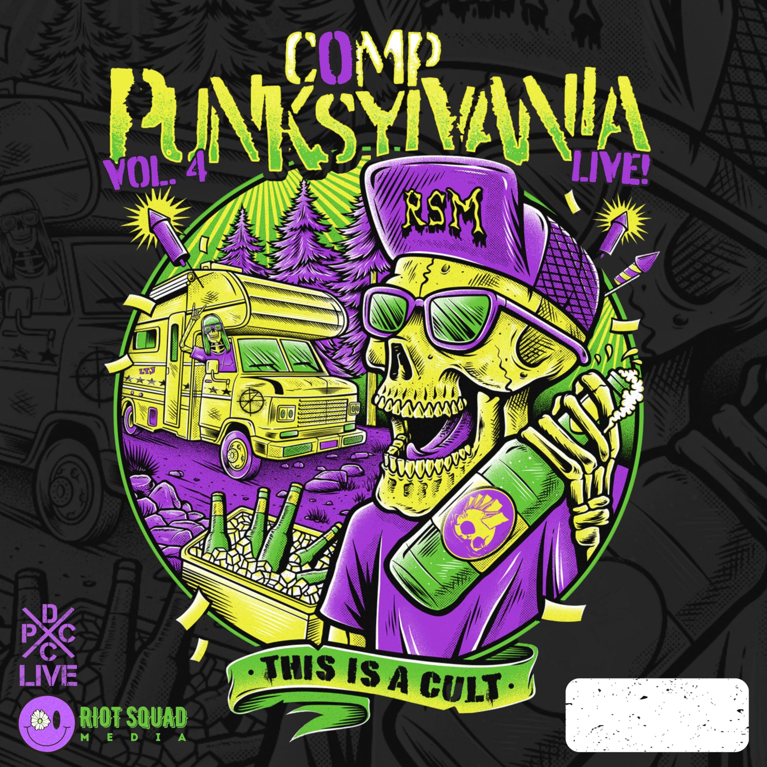 VARIOUS - Comp Punksylvania: Vol 4 Live! - YELLOW VINYL LP + INSERT