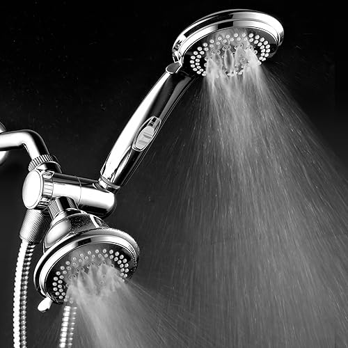 Miniatura 8 de HotelSpa Ultra Luxury 42 cabezal de ducha  ducha de mano combinada con interruptor de pausa de encendidoapagado patentado y manguera de acero