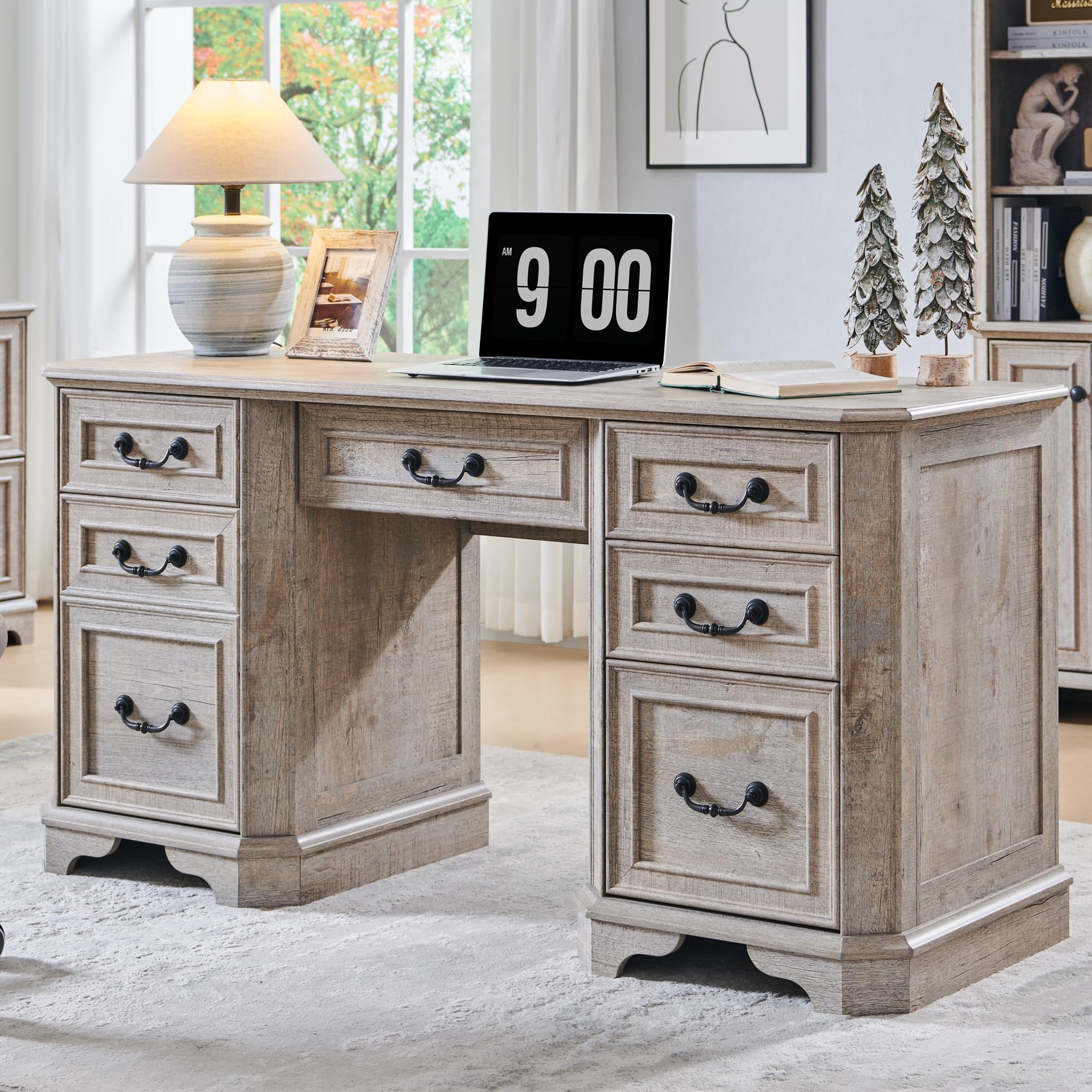 T4TREAM Farmhouse Executive Desk